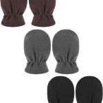 SATINIOR 3 Pairs Baby and Toddler Winter Mittens Kids Fleece Warm Mittens for Baby Boy Girl